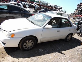 2001 Toyota Corolla LE White 1.8L AT #Z22906